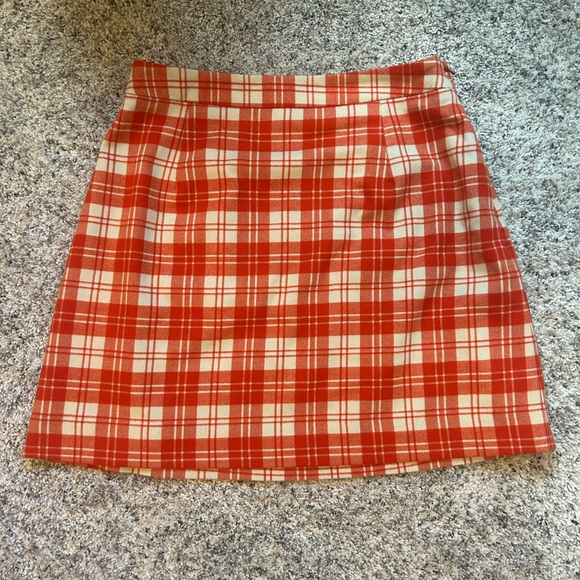 Kitri Studio x Jessie Bush Plaid Mini Skirt - Picture 1 of 6